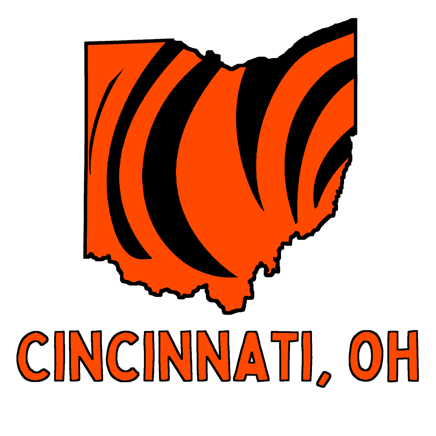 Cincinnati, OH Laptop Sticker