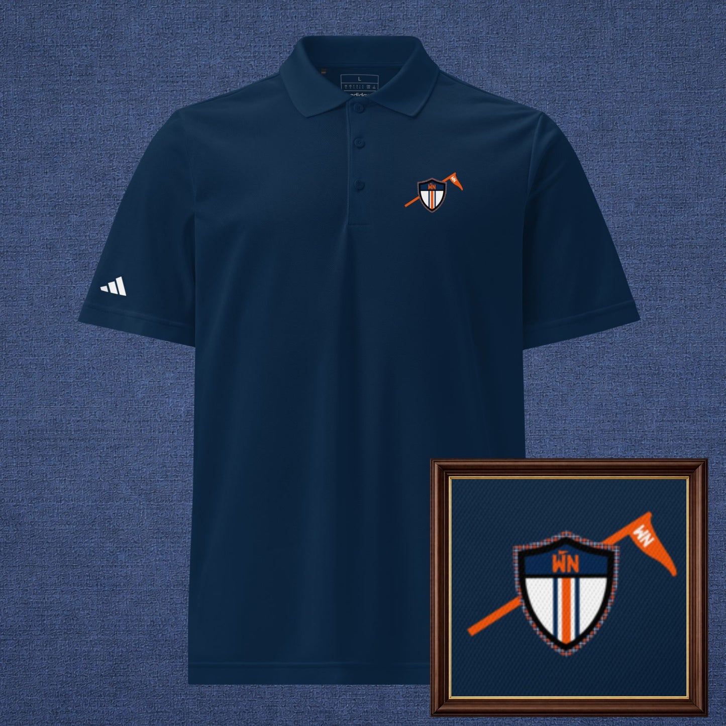 Auburn, AL Golf Polo - Navy