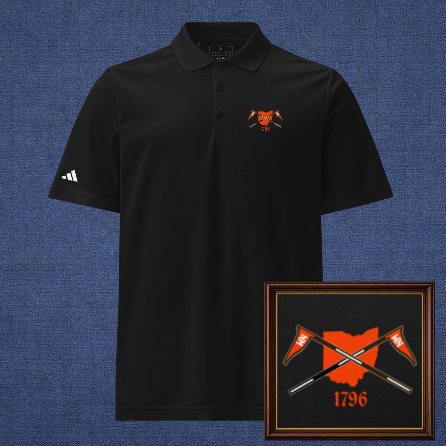 Cleveland, OH Golf Polo - Black