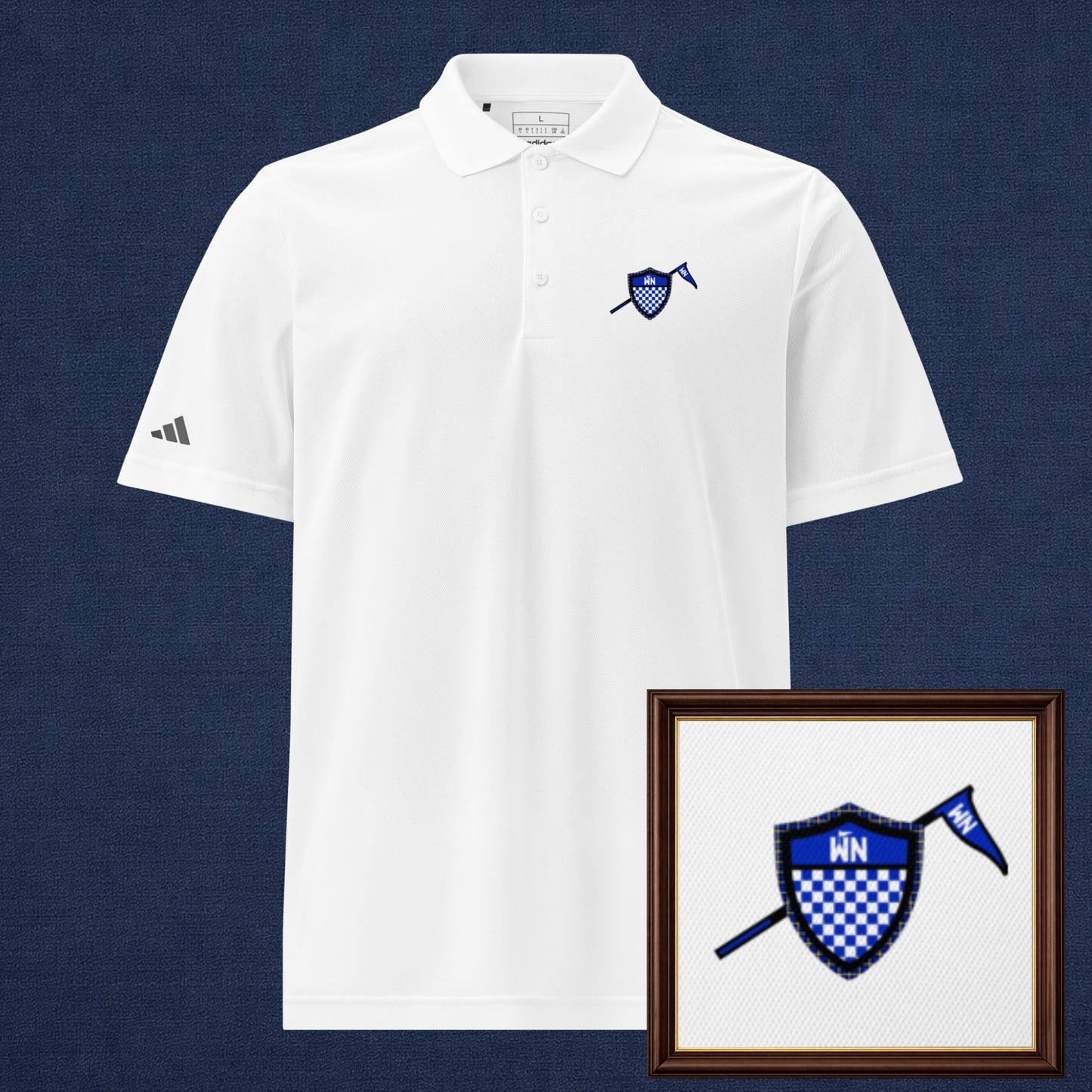 Lexington, Kentucky Golf Polo - White