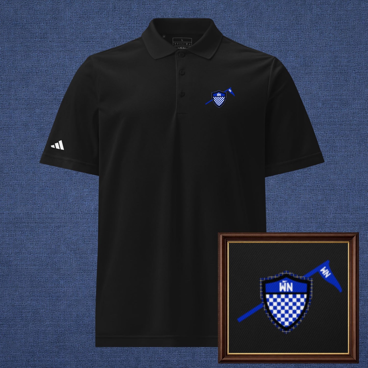 Lexington, Kentucky Golf Polo - Black