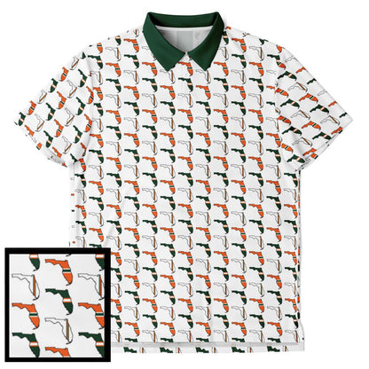 Miami, FL Print Golf Polo