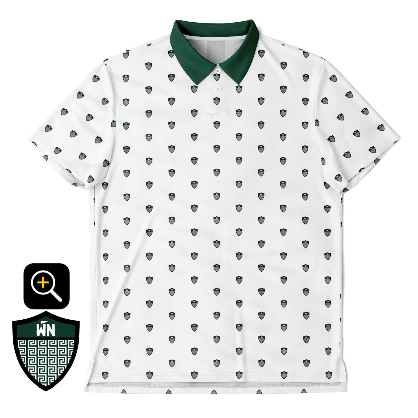 East Lansing, Michigan Shield Golf Polo