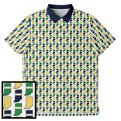 South Bend, IN Print Golf Polo