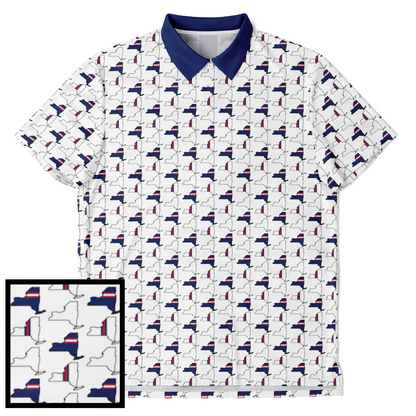 New York, NY Print Golf Polo II