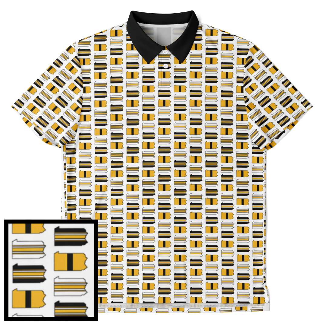 Pittsburgh, PA Print Golf Polo