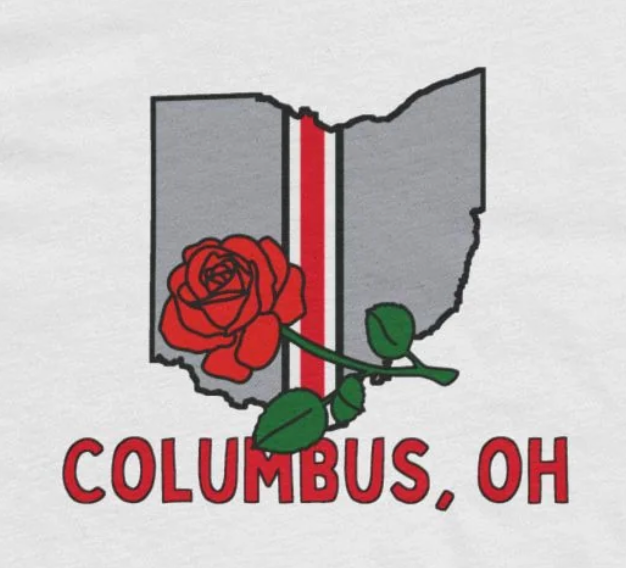 Columbus, Ohio Rose T-Shirt