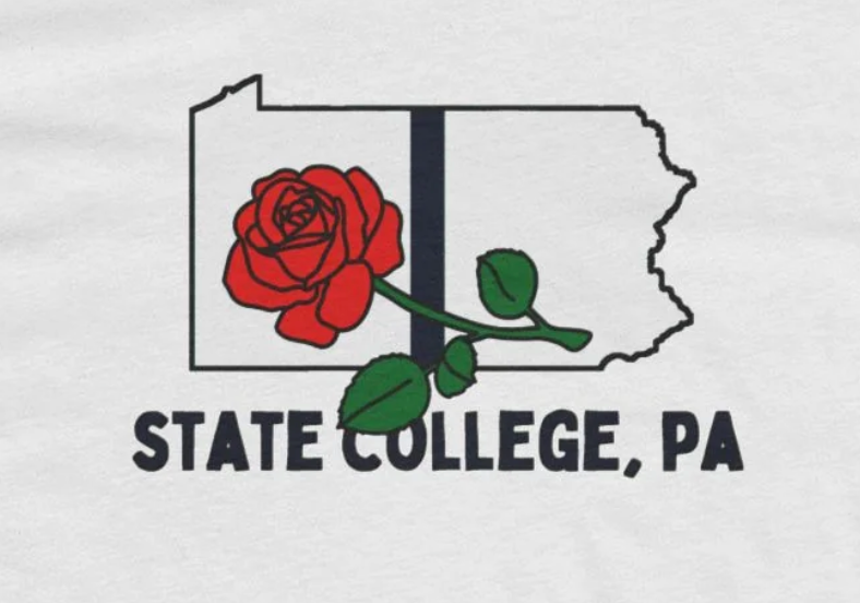 State College, Pennsylvania Rose T-Shirt