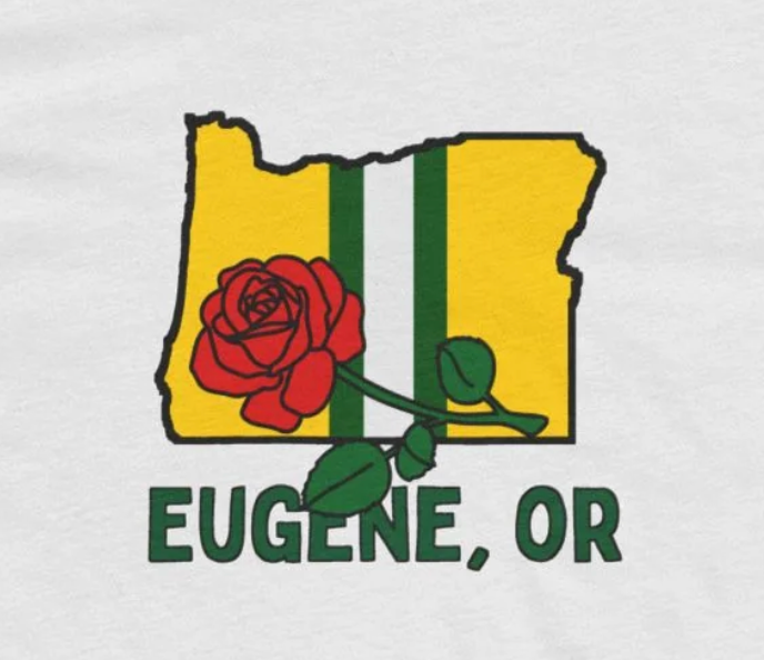 Eugene, Oregon Rose T-Shirt