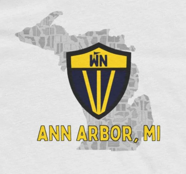 Ann Arbor Michigan Shield T-Shirt