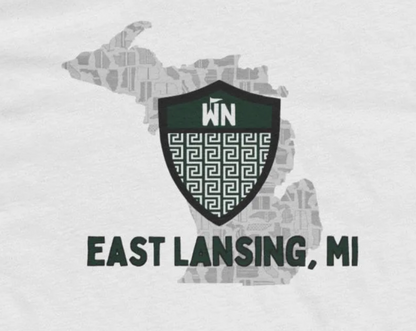 East Lansing, Michigan Shield T-Shirt