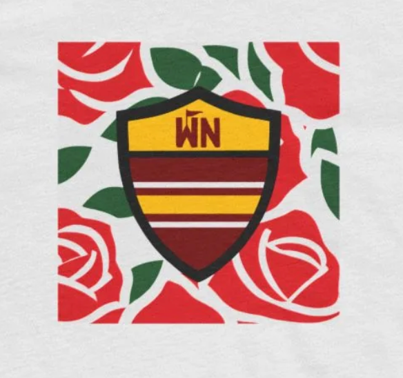 Los Angeles, California Rose Shield T-Shirt