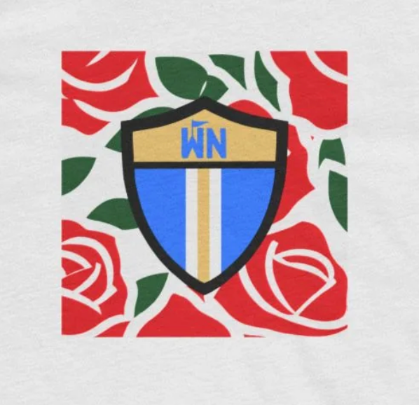 Los Angeles, California Rose Shield T-Shirt II