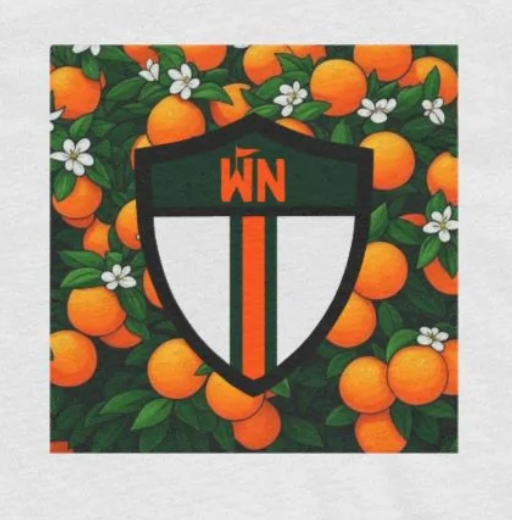 Miami, Florida Orange Shield T-Shirt