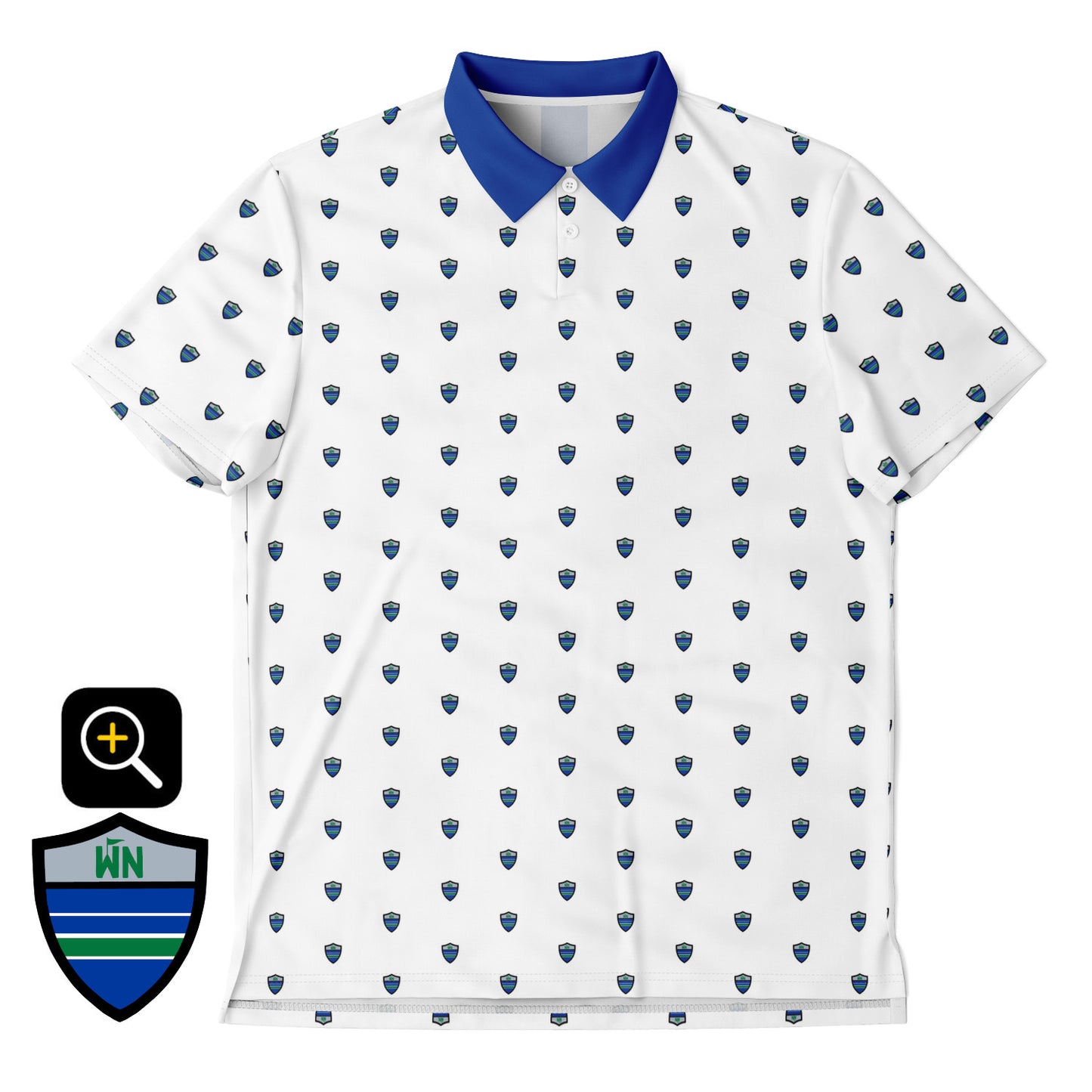 Seattle, WA Throwback Shield Golf Polo