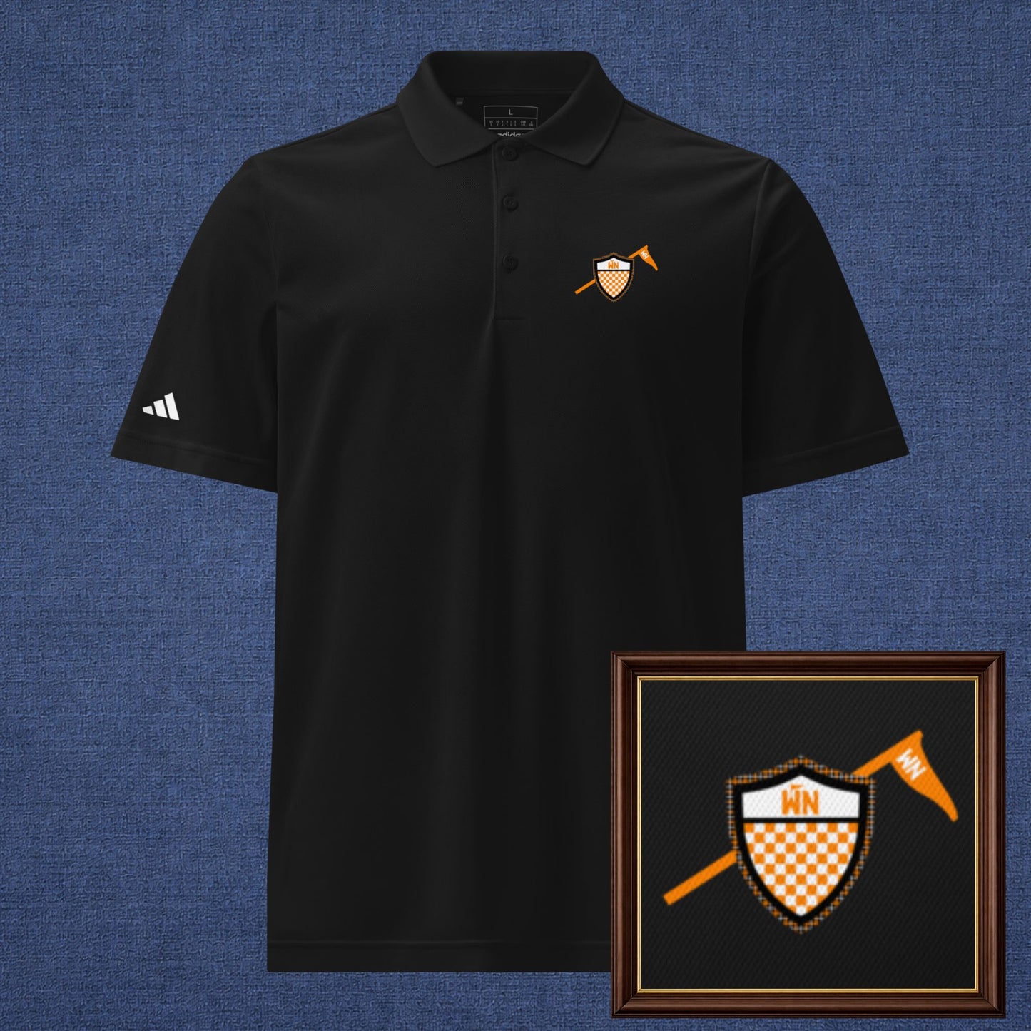 Knoxville, Tennessee Golf Polo - Black