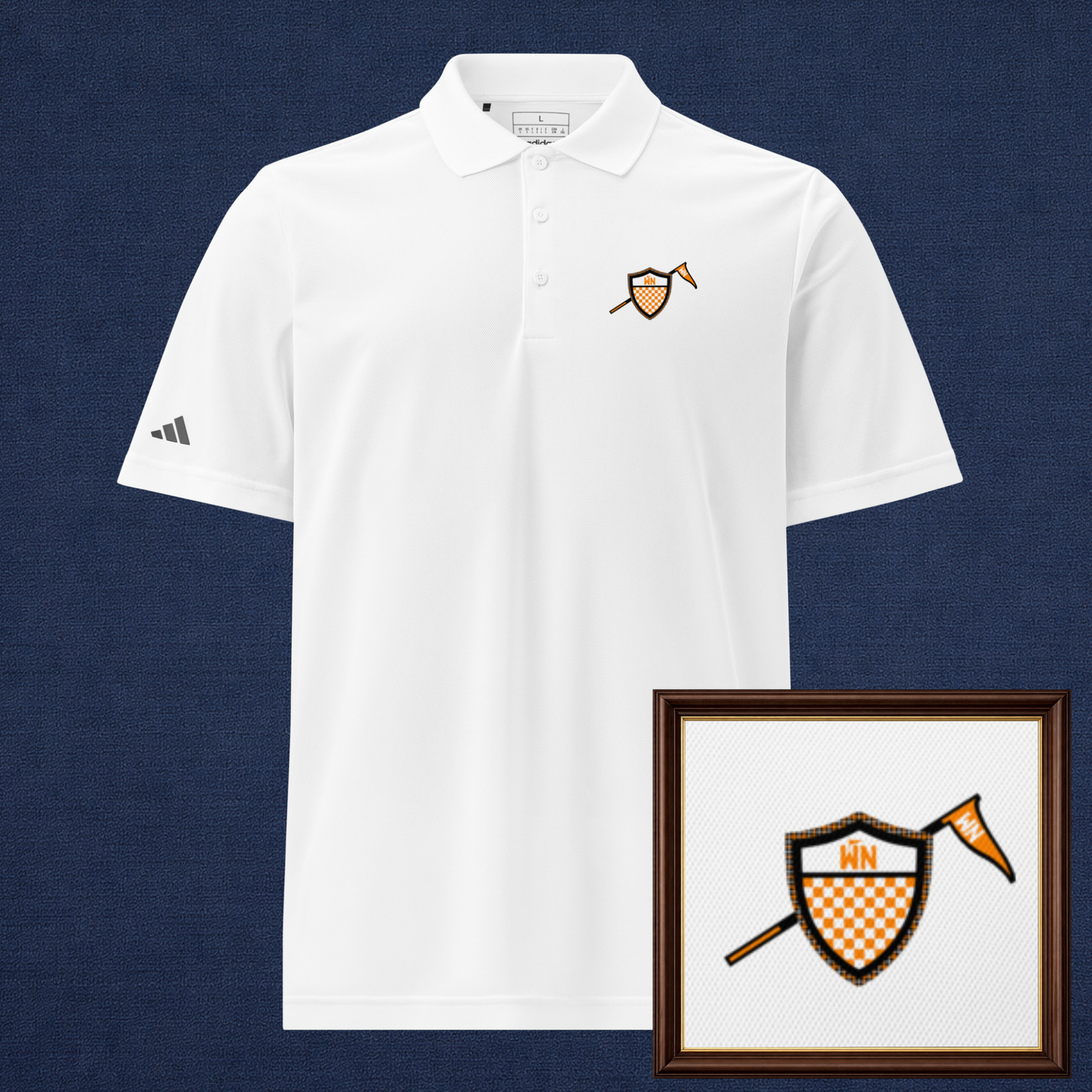 Knoxville, Tennessee Golf Polo - White