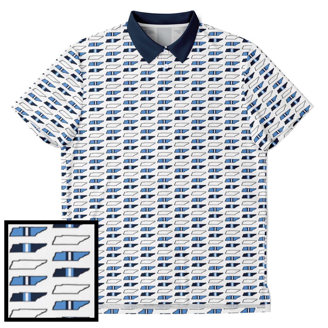 Nashville, Tennessee Print Golf Polo