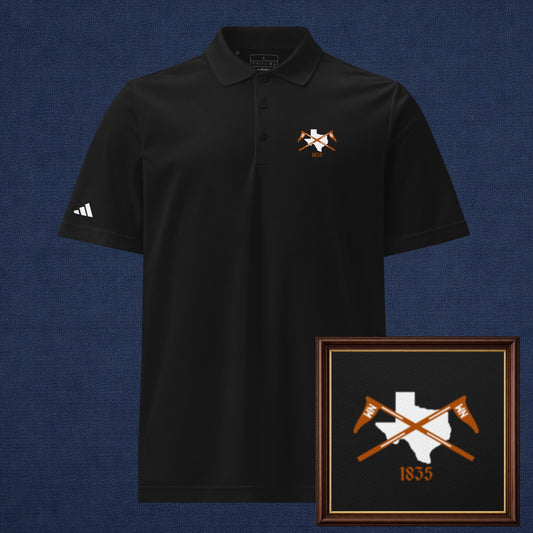 Austin, Texas Golf Polo - Black